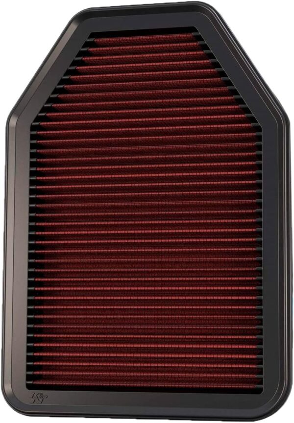 K&N Engine Air Filter: Increase Power & Towing, Washable, Premium, Replacement Air Filter: Compatible with 2007-2018 Jeep Wrangler V6 3.6L, 33-2364